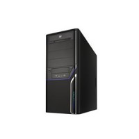 CAIXA HALFMMAN - LUCENT BLACK (500W SILENT) LED LOGO REF.: LC09A-BK/BK